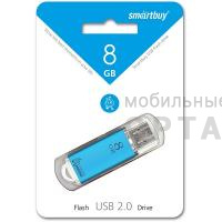 Флешка USB 8 Гб Smartbuy  V-Cut  синий Флешка USB 8 Гб Smartbuy  V-Cut  синий