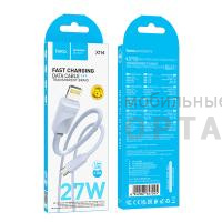 Кабель Type-C to Lightning HOCO X114 Energy, 1m, PD 27W,  синий