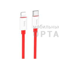 Кабель Type-C to Lightning HOCO X87 Magic, 1m, 3,0А, 20Вт, QC3.0, PD3.0,  красный