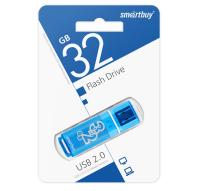 Флешка USB 32Gb SmartBuy Glossy series, USB 2.0, синий