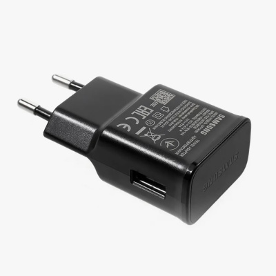 Сетевое зарядное устройство Samsung 15W EP-TA200 (Фабричный оригинал) черный, в техпаке